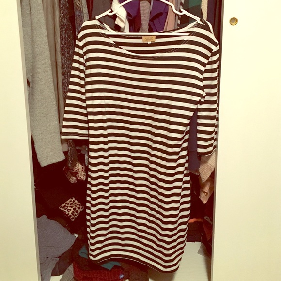 Black and white stripped dress