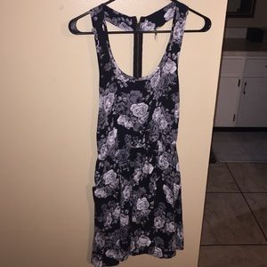 Black & White Rose Sundress