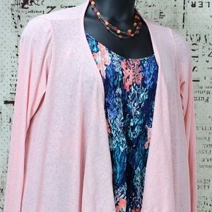 Rose Drape Open Cardigan