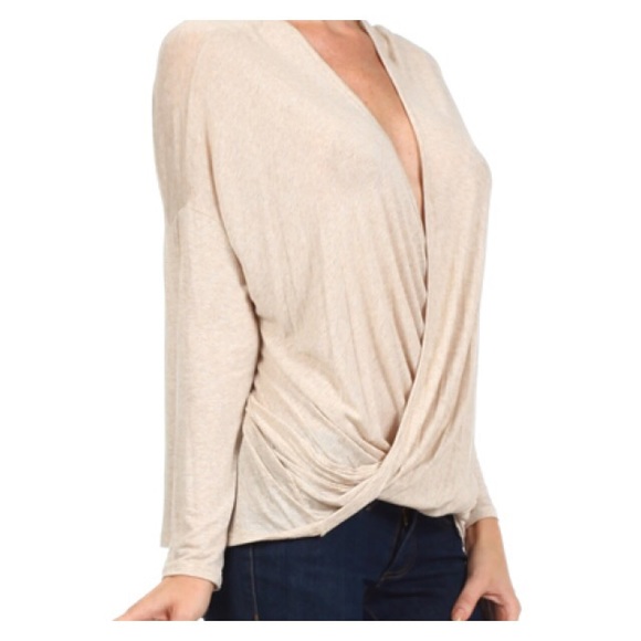 Tops - 🆕Oatmeal wrap me up top