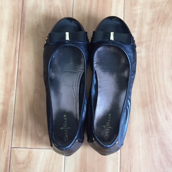 Cole Haan Nike Air Monica Leather Ballet Flats