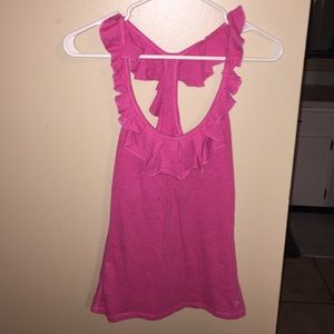 Abercrombie and Fitch Ruffled Razorback Tee