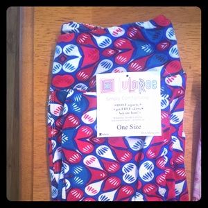 LulaRoe OS Red White & Blue
