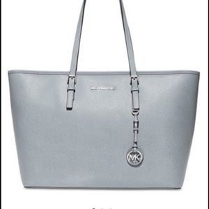 Large light grey Michael kors tote