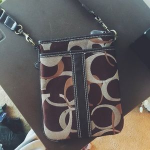 Coach cross body purse