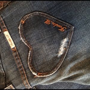 Frankie B Heart Pocket Jeans