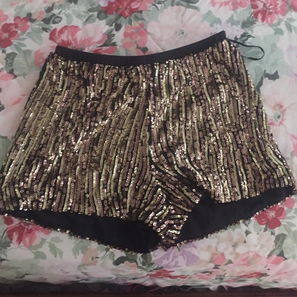 Nasty Gal sequin shorts