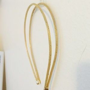 Gold braided headband