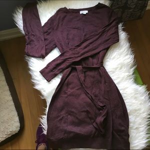 LIZ LANGE belted sweater dress