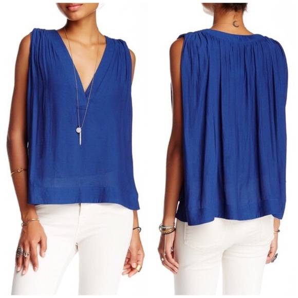 Free People Tops - Beautiful Free People Flowy Cobalt Top