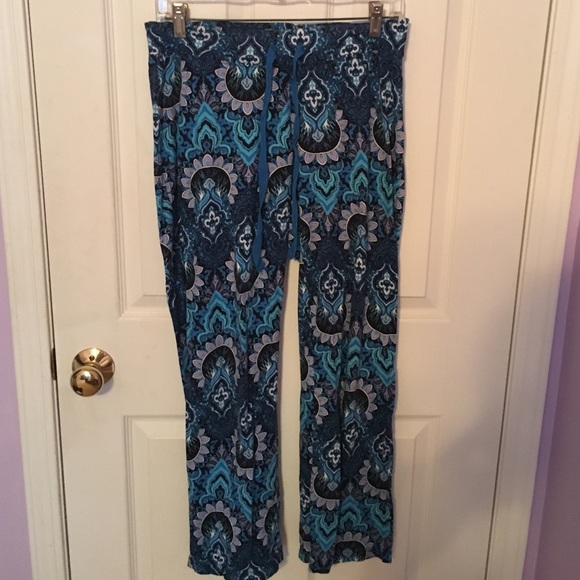Flora pattern pajama pants