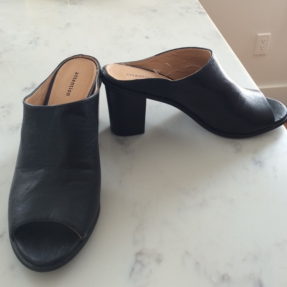 Attention Mule Sandals size 8