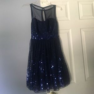 Navy blue prom dress