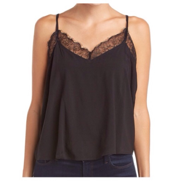 🍃💕NWT Button Racerback Eyelash Lace Camisole - Picture 4 of 7