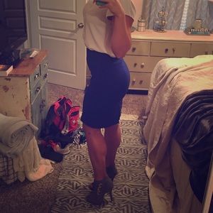 Express Royal Blue pencil skirt