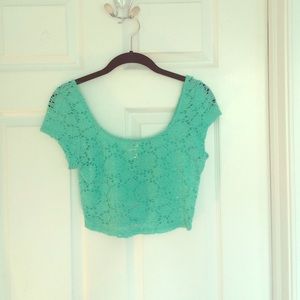Teal Croptop