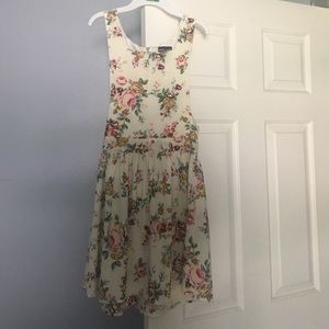 White floral dress