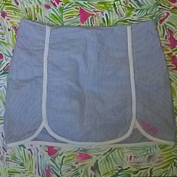 Lilly pulitzer seersucker skirt