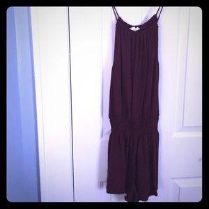 Burgundy Romper