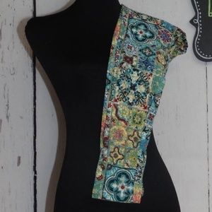 OS LuLaRoe Patchwork Style Unicorn Leggings