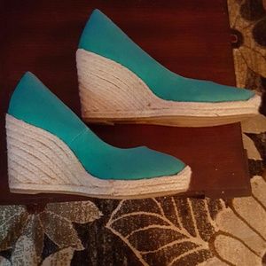 Merona Teal Wedges
