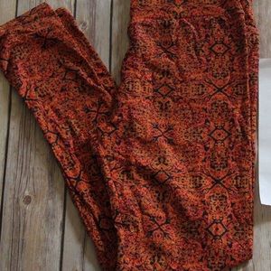 OS LuLaRoe Fall Patterned Leggings