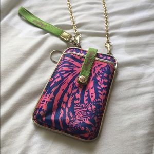 iPhone 5 Lilly Pulitzer ID cross body wristlet