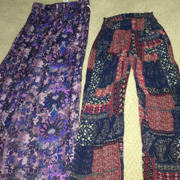 Floral stretchy pants