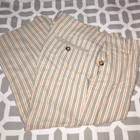 Burberry stripe trouser shorts