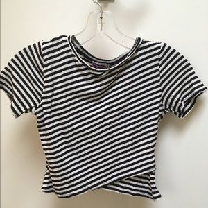 Black and white crop top from Urban Outfitters