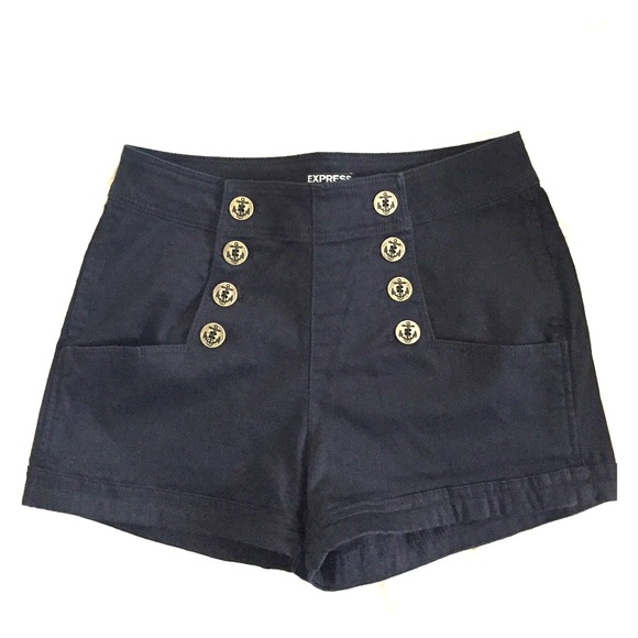 Express high waisted sailor shorts