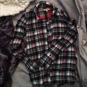 Madewell Size XS Boyfriend-Fit Plaid Flannel