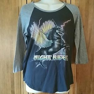Night Rider baseball tee