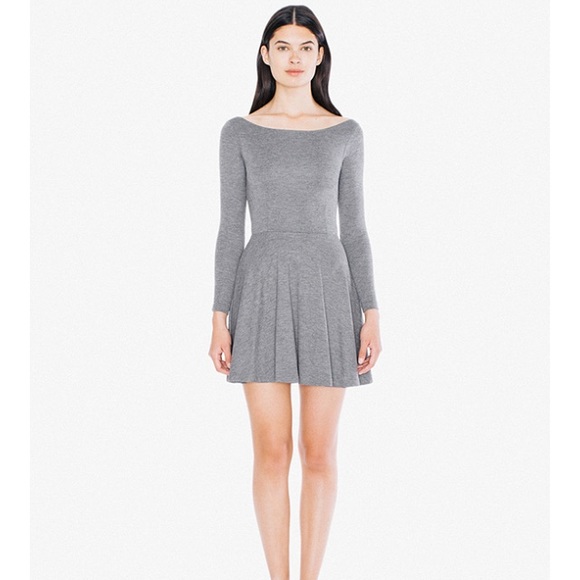 American Apparel Long Sleeve Skater Dress