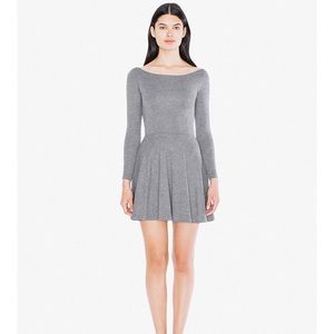 American Apparel Long Sleeve Skater Dress