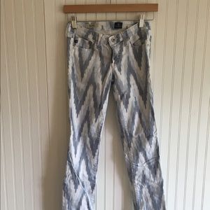 AG Adriano Goldshmied chevron jeans