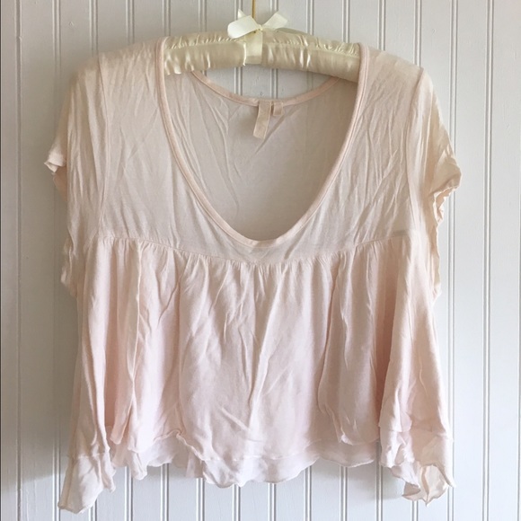 LF baby doll flowy crop top