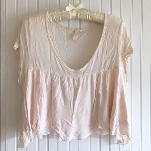 LF baby doll flowy crop top