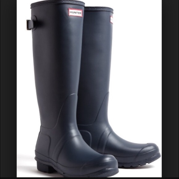 Navy Hunter Boots