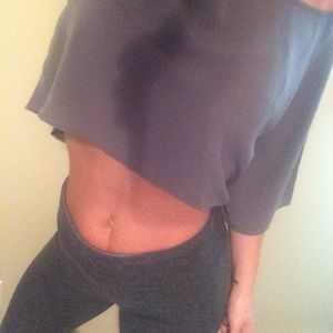 Soprano Crop Top XS Grey With Tags