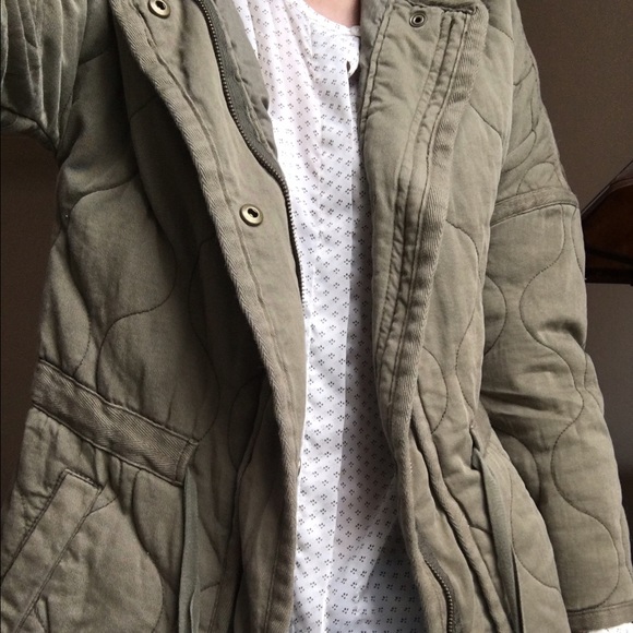 Madewell Quilted Green Jacket