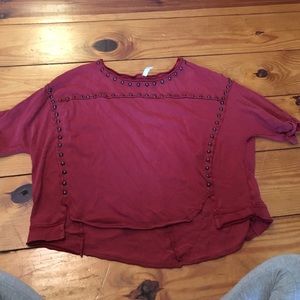 Free People studded shirt BUY TWO GET ONE