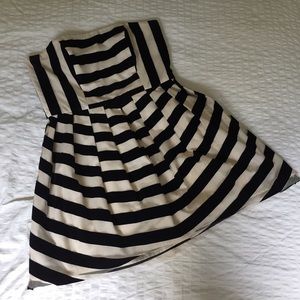 Topshop Velvet Striped Mini-Dress