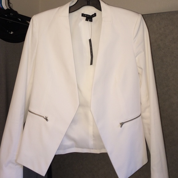 All white theory blazer