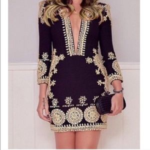 Black and Gold Dress