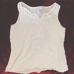 LOFT Cream Casual Tank