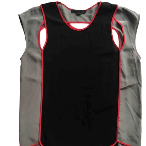 Alexander Wang Silk Blouse with Cutouts