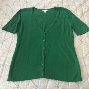 Short sleeved green LOFT sweater