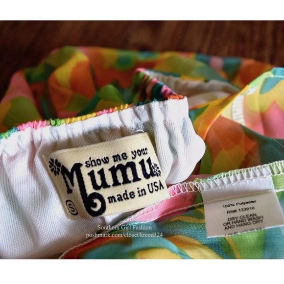 SHOW ME YOUR MUMU Draped Dress Intricate Long Gown - Picture 5 of 6