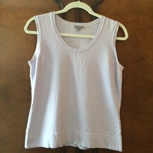 Ann Taylor Lavender sleeveless fitted top